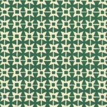 Green Geometric Star Print Italian Paper ~ Carta Varese Italy